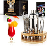 Cocktail-Shaker-Set, 16-teiliges Barkeeper-Set, Edelstahl-Bar-Werkzeug, Home Drink Party-Zubehör