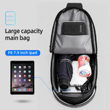 Schultertasche, Umhängetasche, Brusttasche, mit USB Lade, wasserabweisende Business Tasche  Fit Für 7,9 Zoll iPad