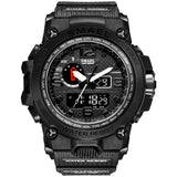 Sportuhr military, Watch LED Digital-Analoguhr, mit Stopuhr, wasserdicht, Dual Display Armbanduhren