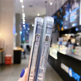 Hülle für iPhone Regenbogen Laser transparent Smartphone Hybrid Schutzhülle kompatibel für iPhone 11/12/13 Pro Max Weiche IMD Silikon Acryl >LUXU<