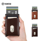 NFC-RFID Blocker Kartenetui, Kartenhalter-Aluminium Karten Schutzhülle -für EC- Kreditkarten - für bis zu 5-8 Karten mit Geldfach - kompakt und stabil - sichere Aufbewahrung